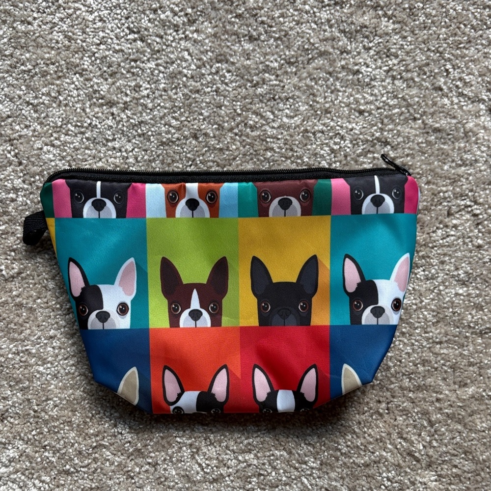 Colorful Dog Print Pouch